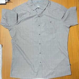 Kuhl Persuadr Shirt Men’s Medium, Gray Short Sleeve